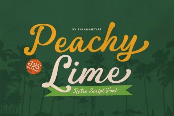 Peachy Lime Font - Featured Image