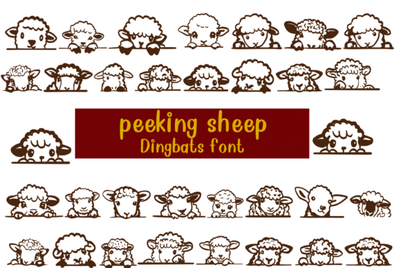 Peeking Sheep Font - Featured Image