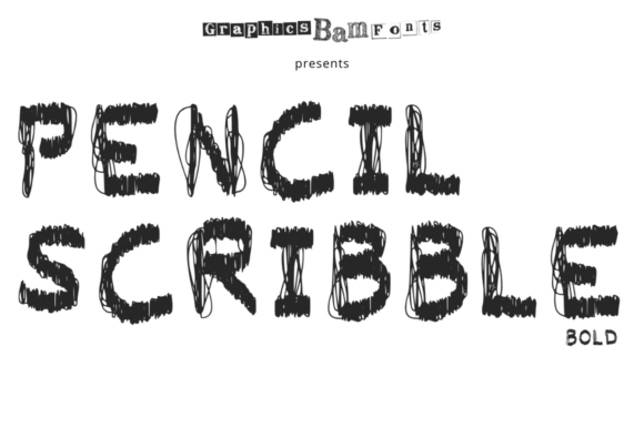 Pencil Scribble Bold Font - Featured Image