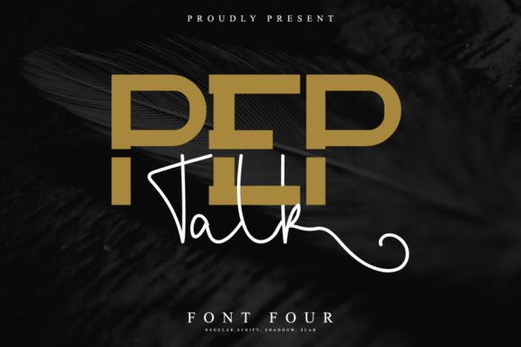 Pep Talk Font - Featured Image