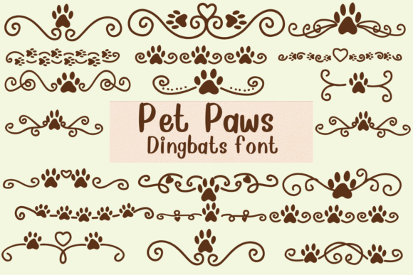 Pet Paws Font - Featured Image