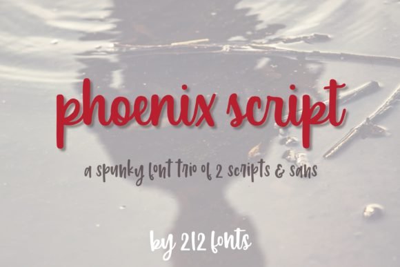 Phoenix Script Trio Font - Featured Image