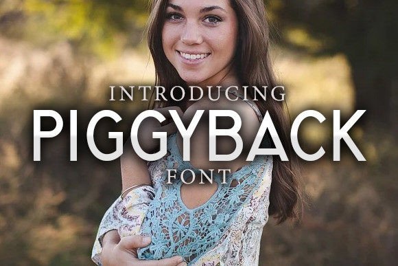 Piggyback Font - Featured Image
