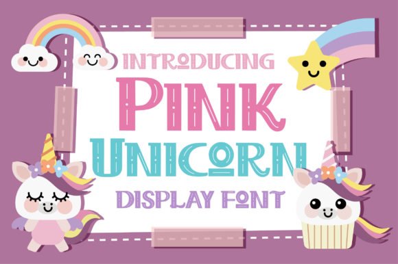 Pink Unicorn Font - Featured Image