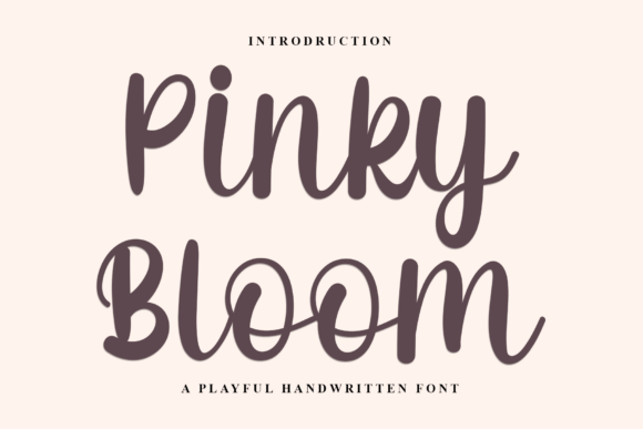 Pinky Bloom Font - Featured Image