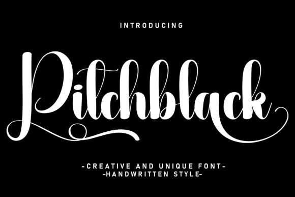 Pitchblack Font - Featured Image
