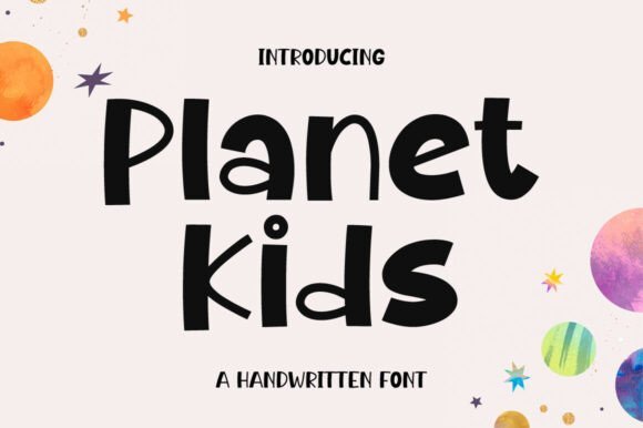 Planet Kids Font - Featured Image