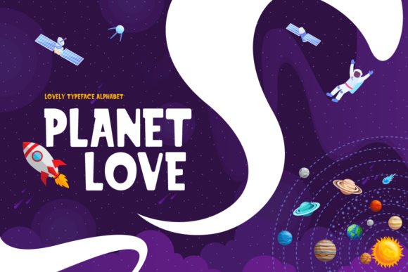 Planet Love Font - Featured Image