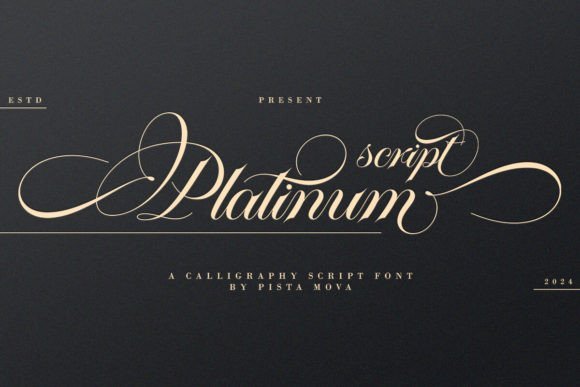 Platinum Script Font - Featured Image