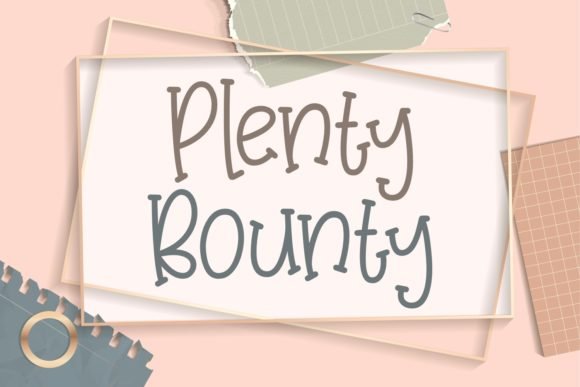 Plenty Bounty Font - Featured Image