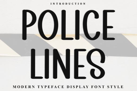 Police Lines Font - Featured Image