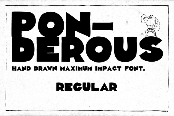 Ponderous Regular Font - Featured Image