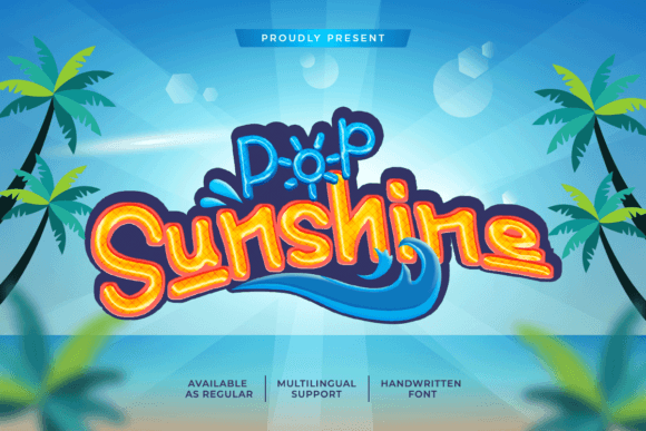 Pop Sunshine Font - Featured Image