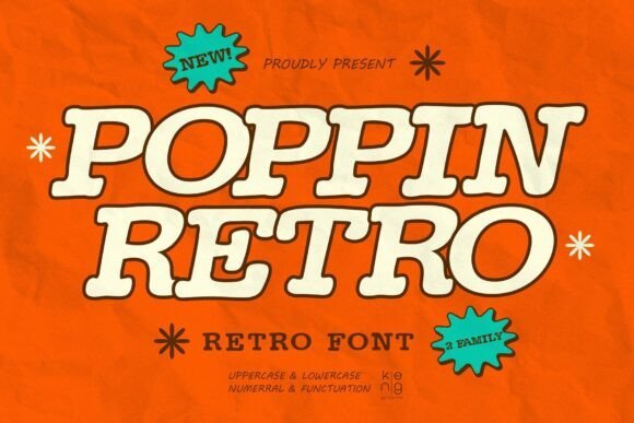 Poppin Retro Font - Featured Image