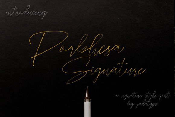 Porbhesa Signature Font - Featured Image