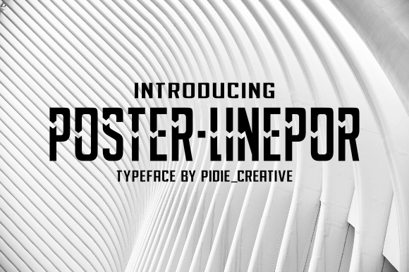 Poster-Linepor Font - Featured Image