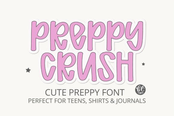 Preppycrush Font - Featured Image
