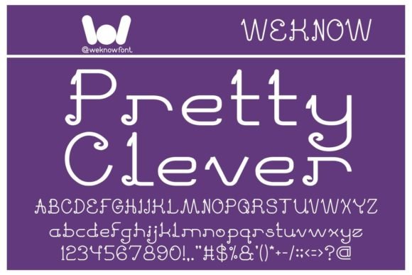 Pretty Clever Font - Featured Image