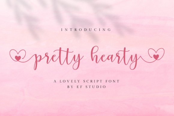 Pretty Hearty Font - Featured Image