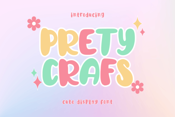 Prety Crafs Font - Featured Image