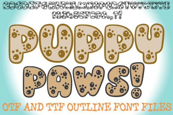 Puppy Paws Font - Featured Image