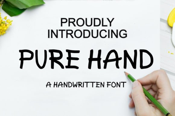 Pure Hand Font - Featured Image