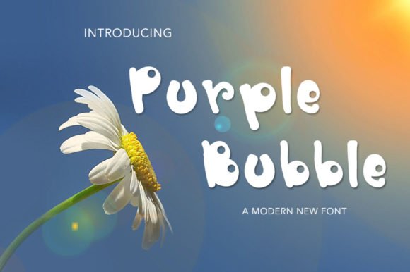 Purple Bubble Font - Featured Image