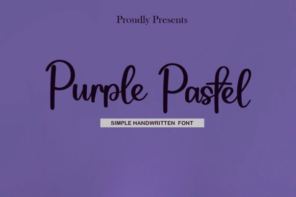 Purple Pastel Font - Featured Image