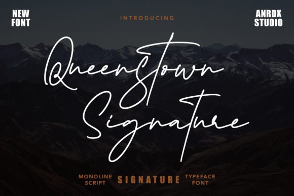 Queenstown Signature Font - Featured Image