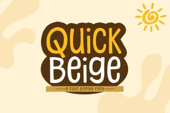 Quick Beige Font - Featured Image