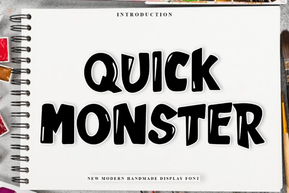 Quick Monster Font - Featured Image