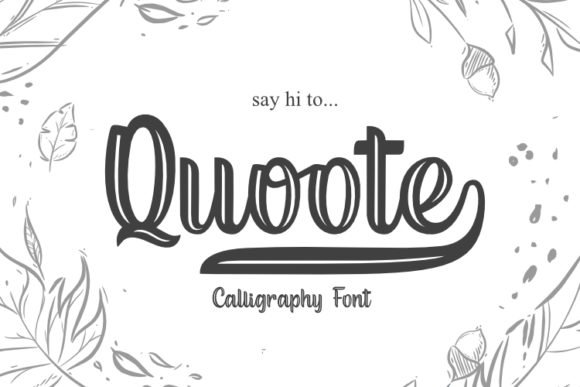 Quoote Font - Featured Image