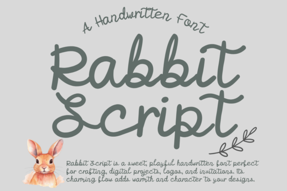 Rabbit Script Font - Featured Image