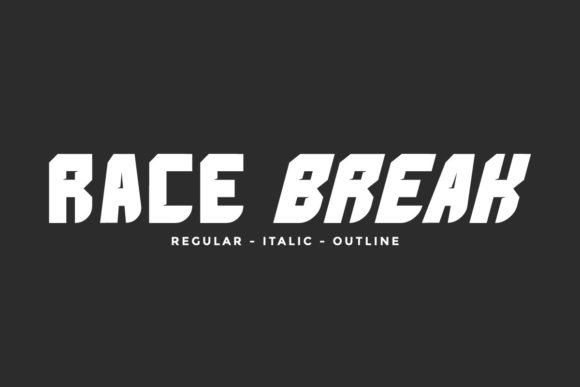 Race Break Font - Featured Image