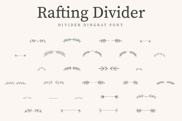 Rafting Divider Font - Featured Image