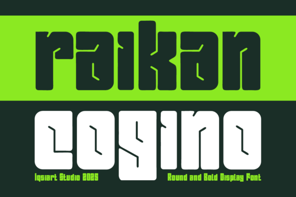 Raikan Cogino Font - Featured Image