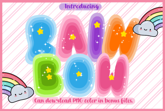 Rain Bow Font - Featured Image