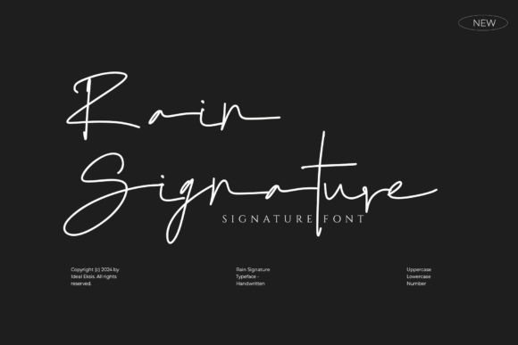 Rain Signature Font - Featured Image
