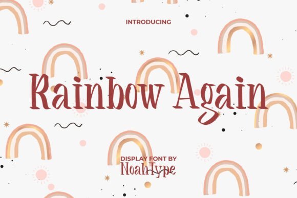 Rainbow Again Font - Featured Image