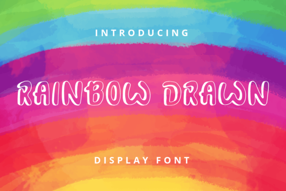 Rainbow Drawn Font - Featured Image