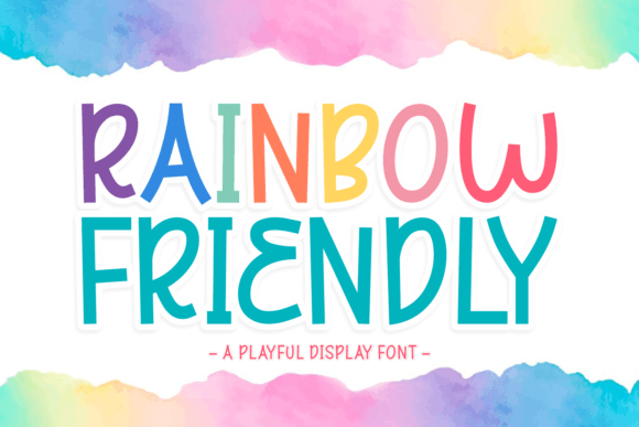 Rainbow Friendly Font - Featured Image