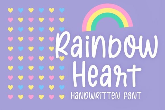 Rainbow Heart Font - Featured Image