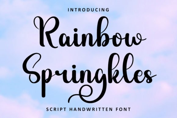 Rainbow Springkles Font - Featured Image