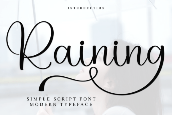 Raining Font - Featured Image