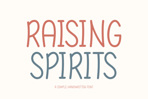Raising Spirits Font - Featured Image