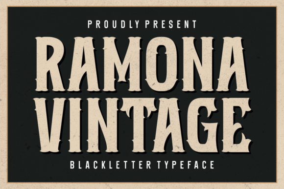 Ramona Vintage Font - Featured Image