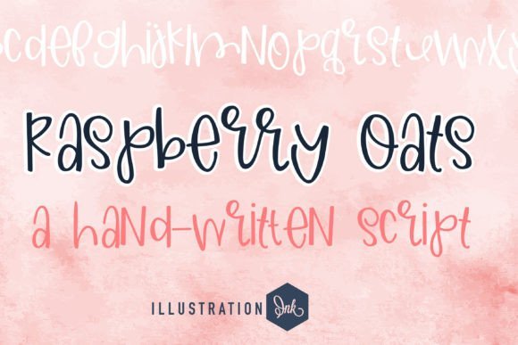 Raspberry Oats Font - Featured Image