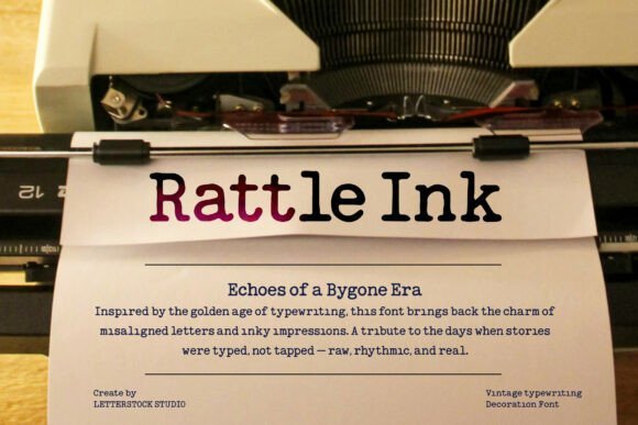 Rattle Ink Font - Featured Image