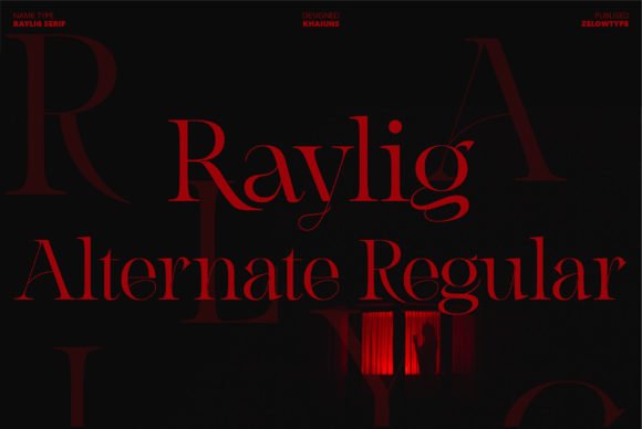 Raylig Alternate Regular Font - Featured Image