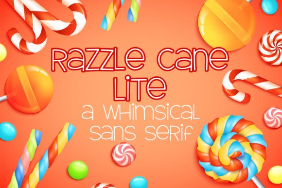 Razzle Cane Lite Font - Featured Image